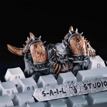 WOW Gromm Hellscream 3U Artisan Resin Keycaps for Mechanical Gaming Keyboard